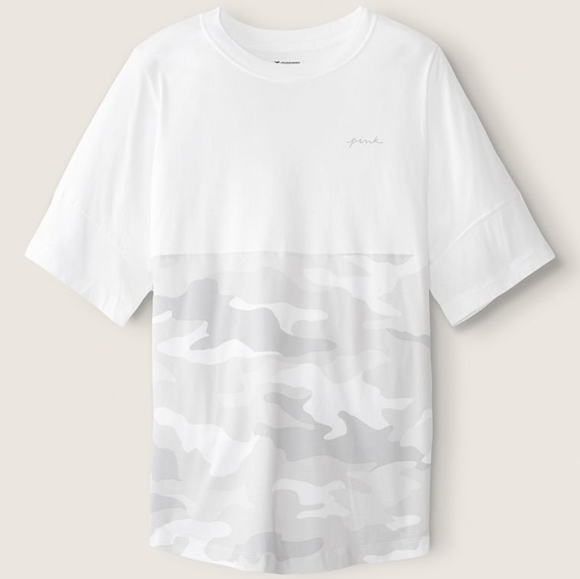 NEW VS PINK Varsity jogger white camo outfit set NWT - Picture 10 of 13